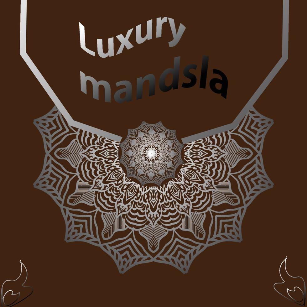 Luxus-Mandala-Hintergrunddesign vektor