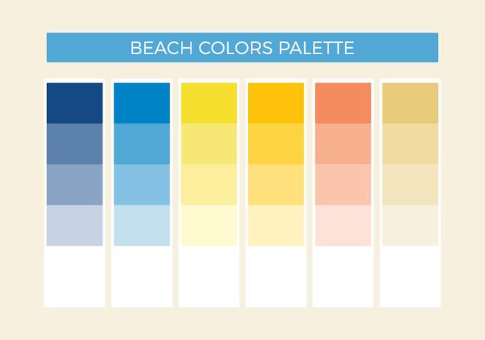 Gratis Beach Colors Vector Palette