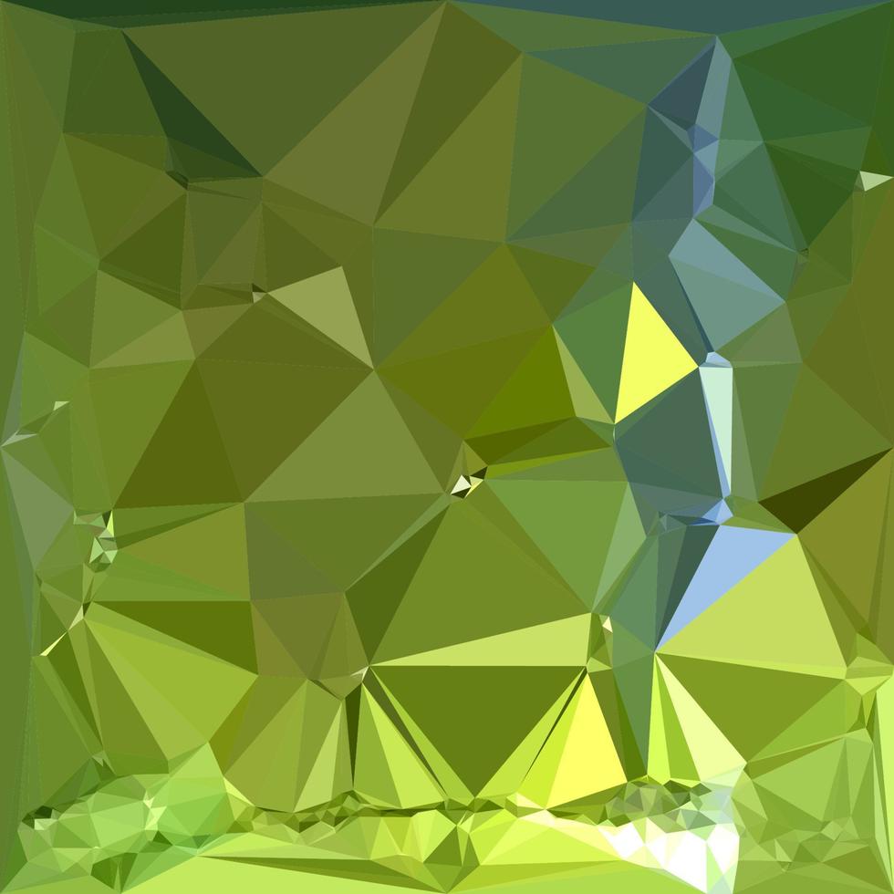 Chartreuse grüner abstrakter niedriger Polygonhintergrund vektor