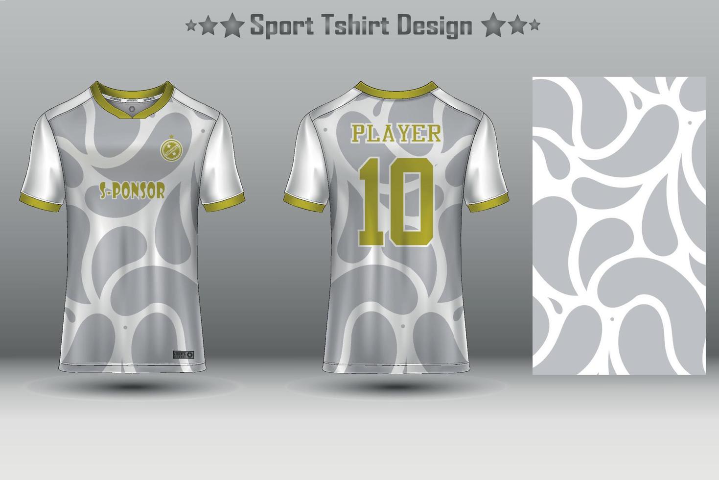 Fußballtrikot-Mockup-Fußballtrikot-Design-Sublimationssport-T-Shirt-Design-Kollektion für Rennen, Radfahren, Spiele, Motocross vektor