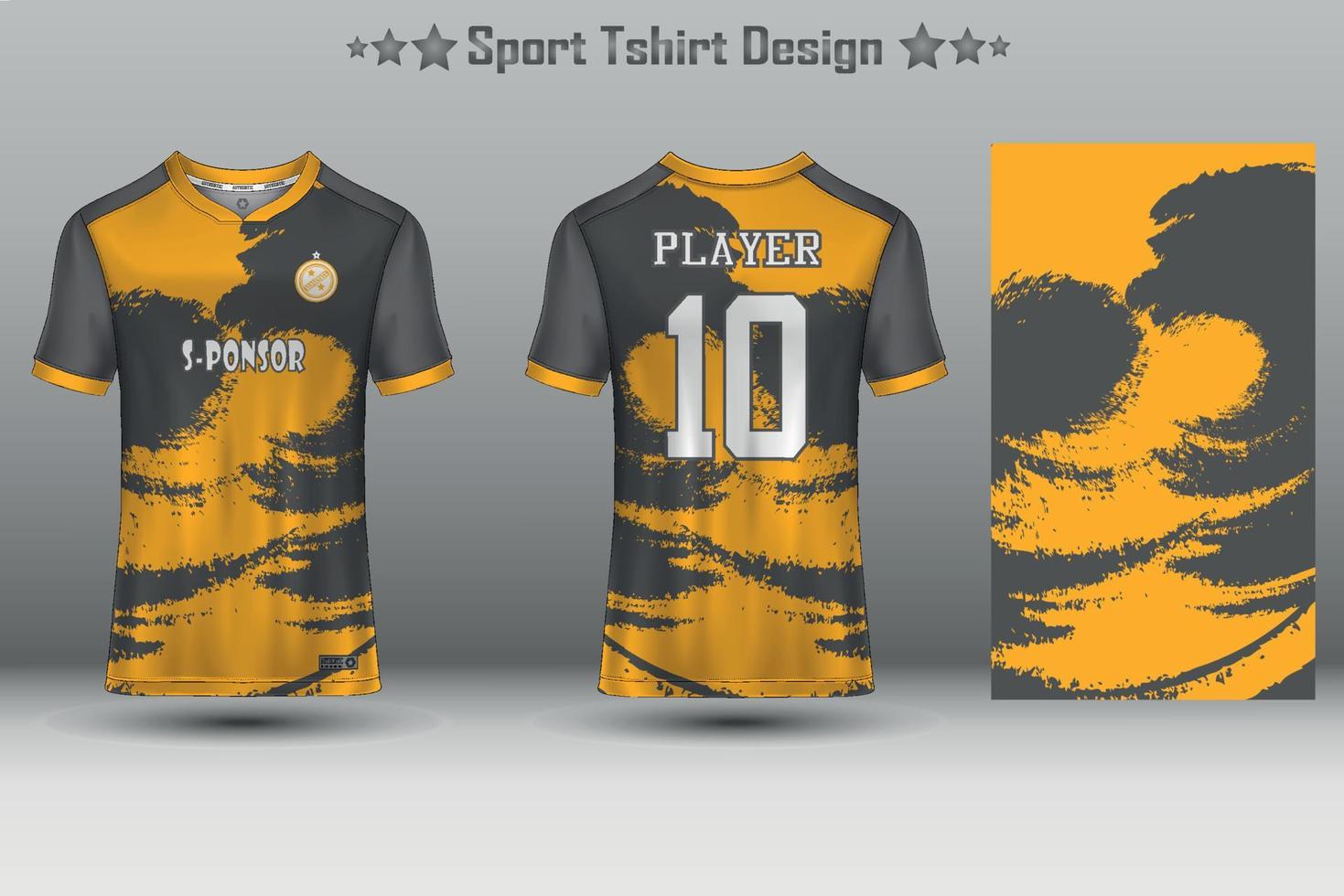 Fußballtrikot-Mockup-Fußballtrikot-Design-Sublimationssport-T-Shirt-Design-Kollektion für Rennen, Radfahren, Spiele, Motocross vektor