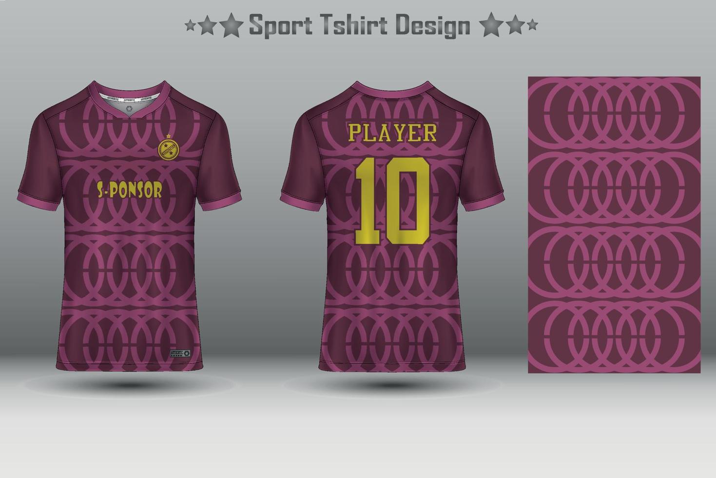 Fußballtrikot-Mockup-Fußballtrikot-Design-Sublimationssport-T-Shirt-Design-Kollektion für Rennen, Radfahren, Spiele, Motocross vektor