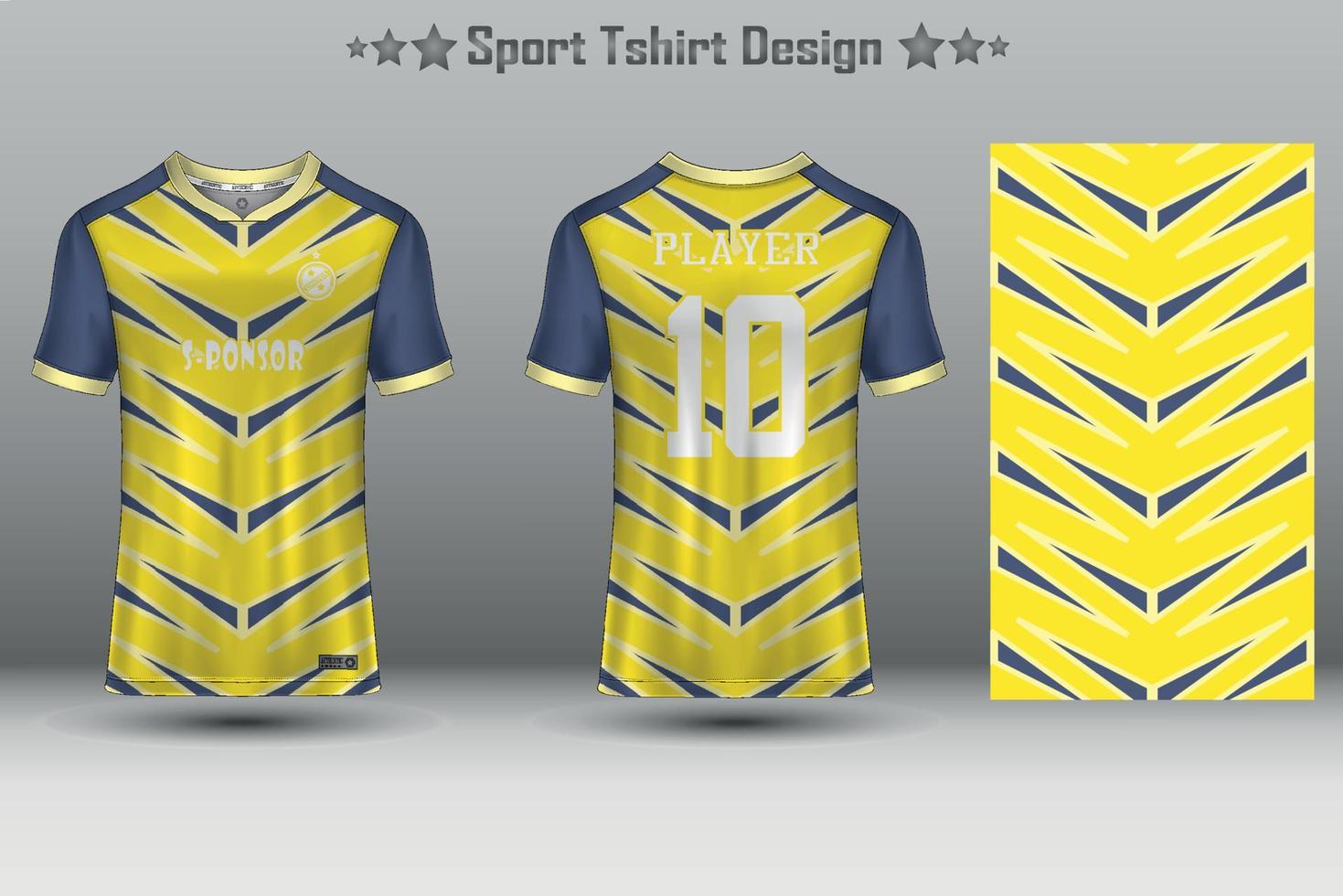 Fußballtrikot-Mockup-Fußballtrikot-Design-Sublimationssport-T-Shirt-Design-Kollektion für Rennen, Radfahren, Spiele, Motocross vektor