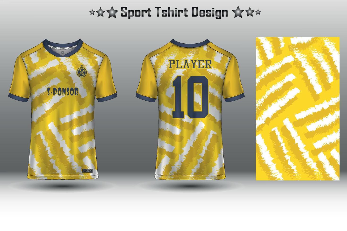 Fußballtrikot-Mockup-Fußballtrikot-Design-Sublimationssport-T-Shirt-Design-Kollektion für Rennen, Radfahren, Spiele, Motocross vektor