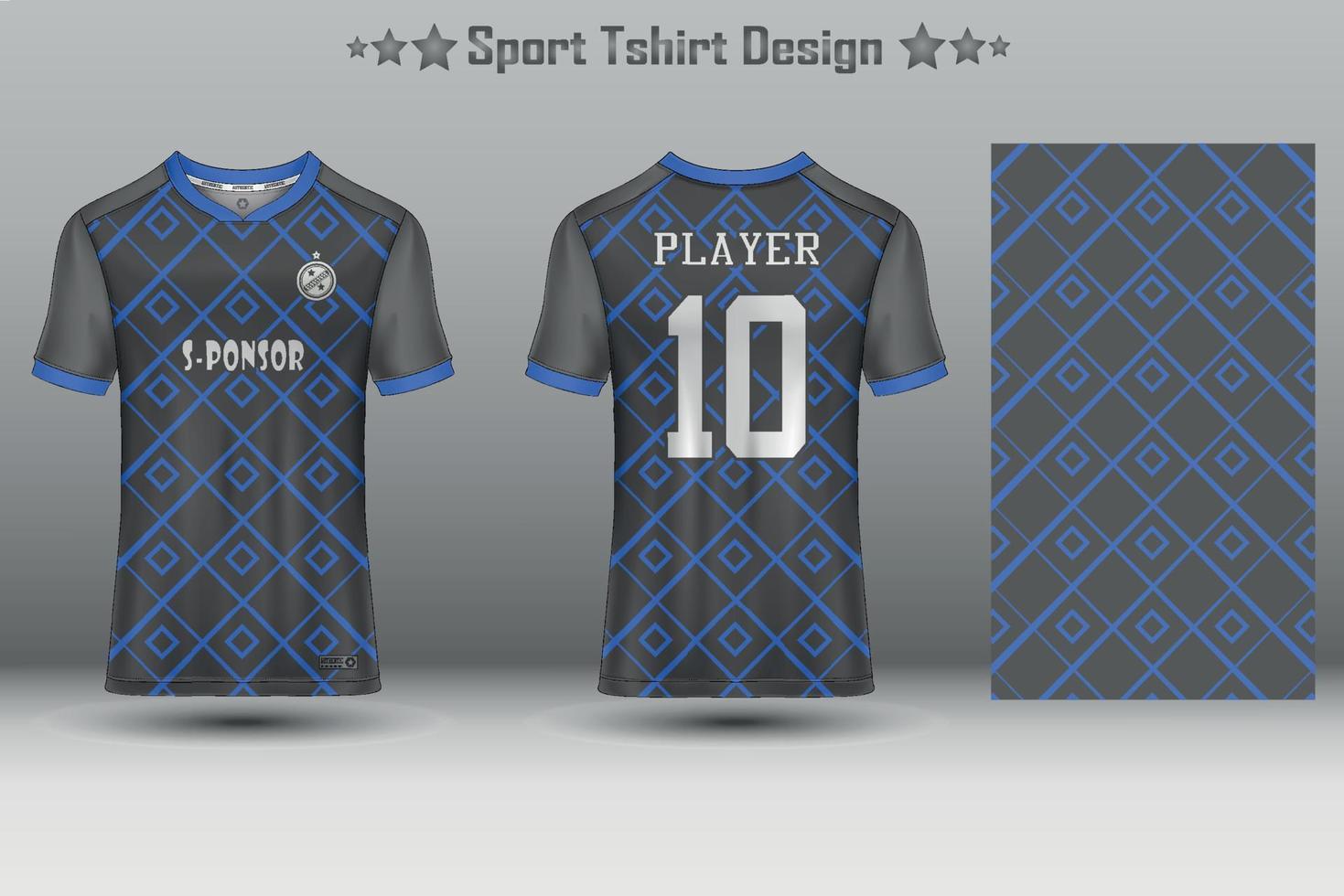 Fußballtrikot-Mockup-Fußballtrikot-Design-Sublimationssport-T-Shirt-Design-Kollektion für Rennen, Radfahren, Spiele, Motocross vektor