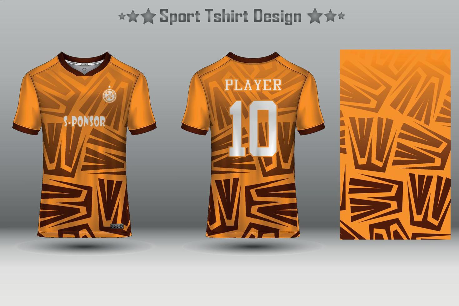 Fußballtrikot-Mockup-Fußballtrikot-Design-Sublimationssport-T-Shirt-Design-Kollektion für Rennen, Radfahren, Spiele, Motocross vektor