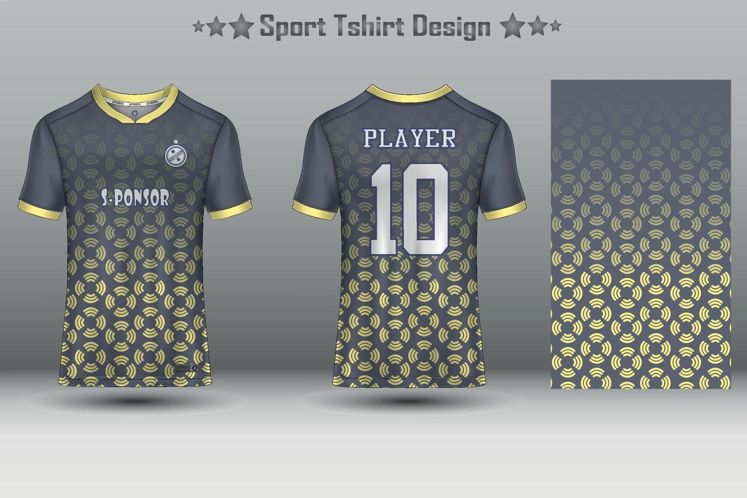 Fußballtrikot-Mockup-Fußballtrikot-Design-Sublimationssport-T-Shirt-Design-Kollektion für Rennen, Radfahren, Spiele, Motocross vektor