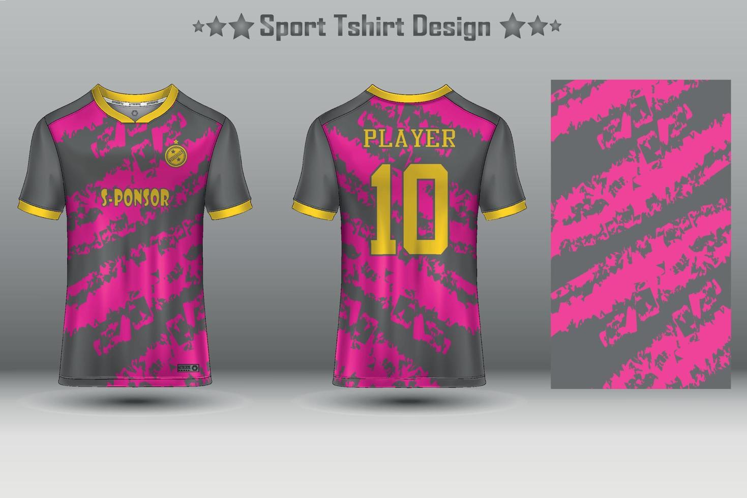 fotboll jersey attrapp fotboll jersey design sublimering sport t skjorta design samling för tävlings, cykling, spel, cross vektor