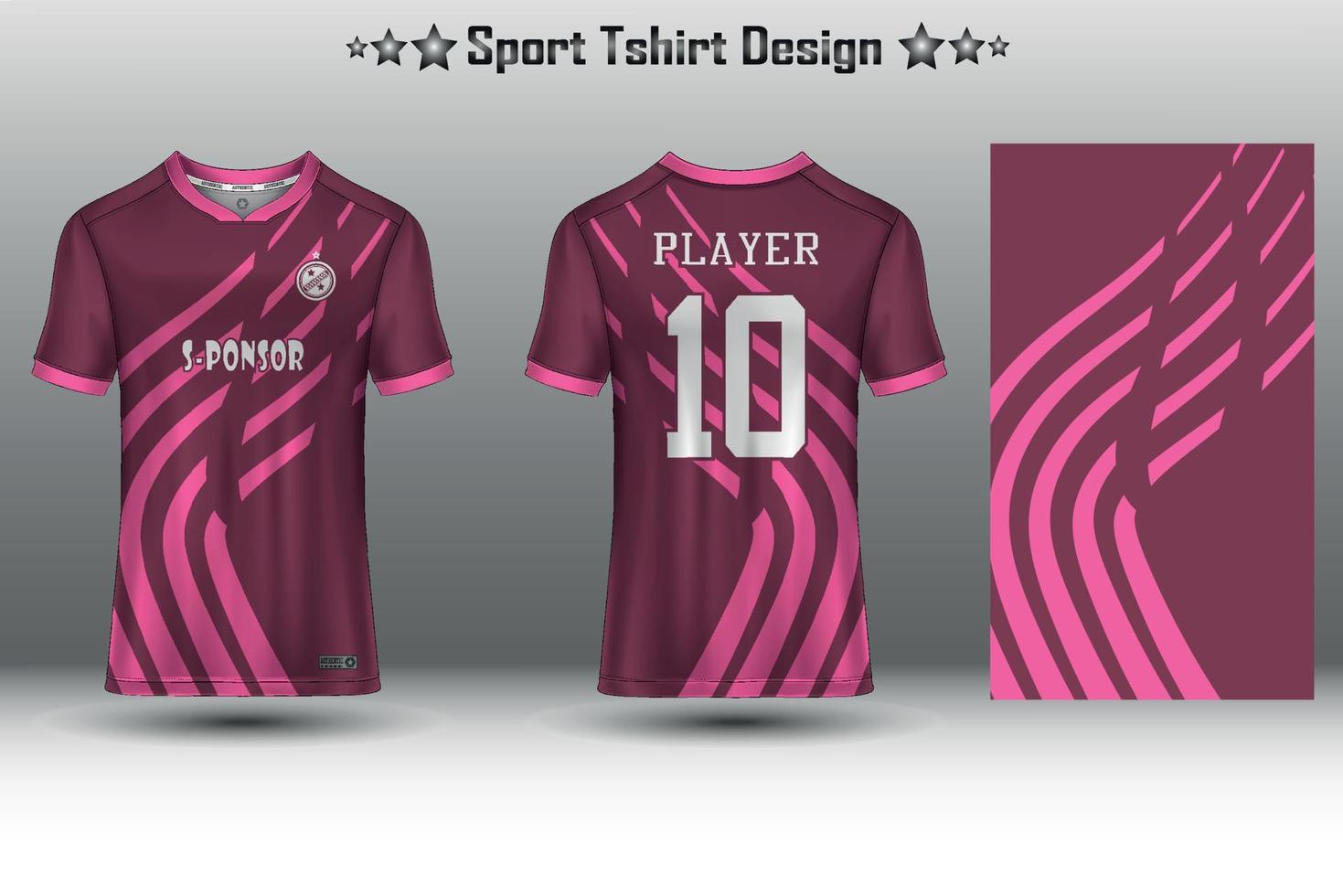 fotboll jersey mockup, fotboll jersey mockup, cykling jersey attrapp och sport jersey attrapp med abstrakt geometrisk mönster fri vektor