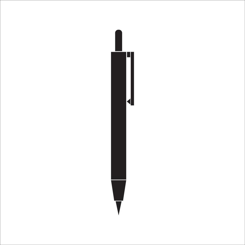 Stift-Symbol-Logo-Vektor-Design, dieses Bild kann für die Erstellung von Firmenlogos und anderen verwendet werden vektor