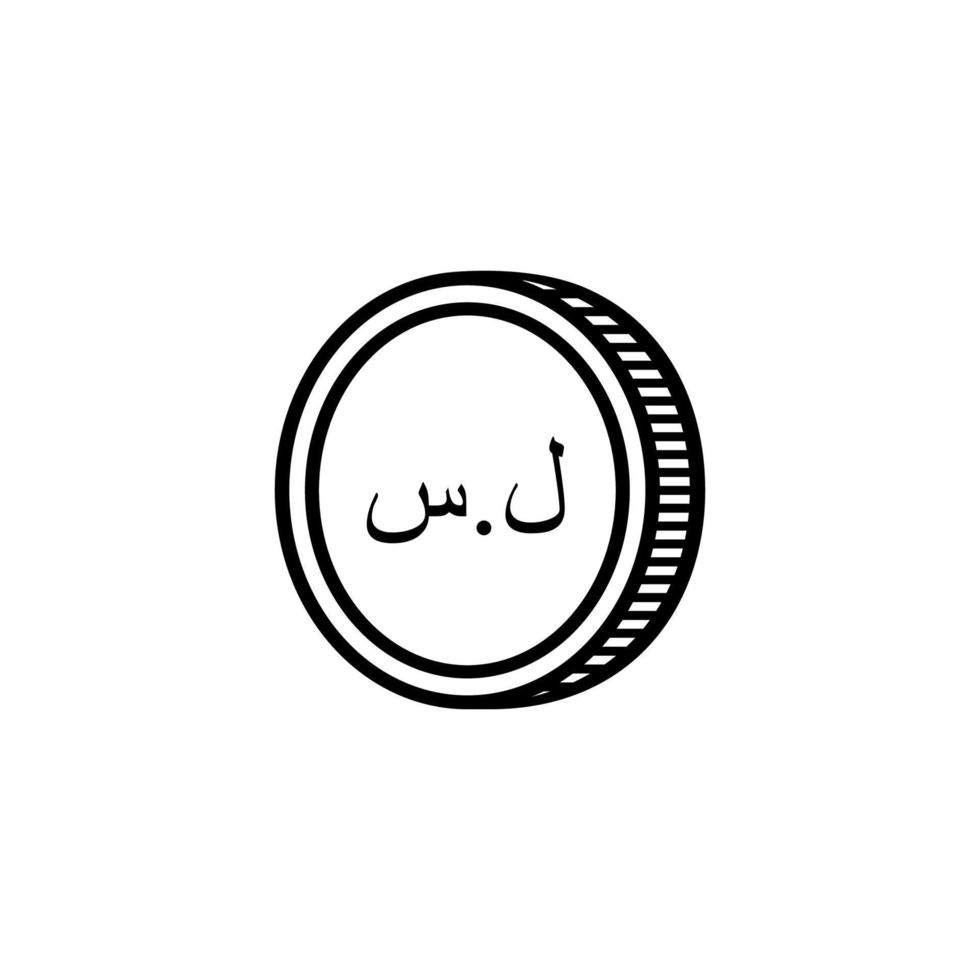 syrien valuta ikon symbol. vektor illustration