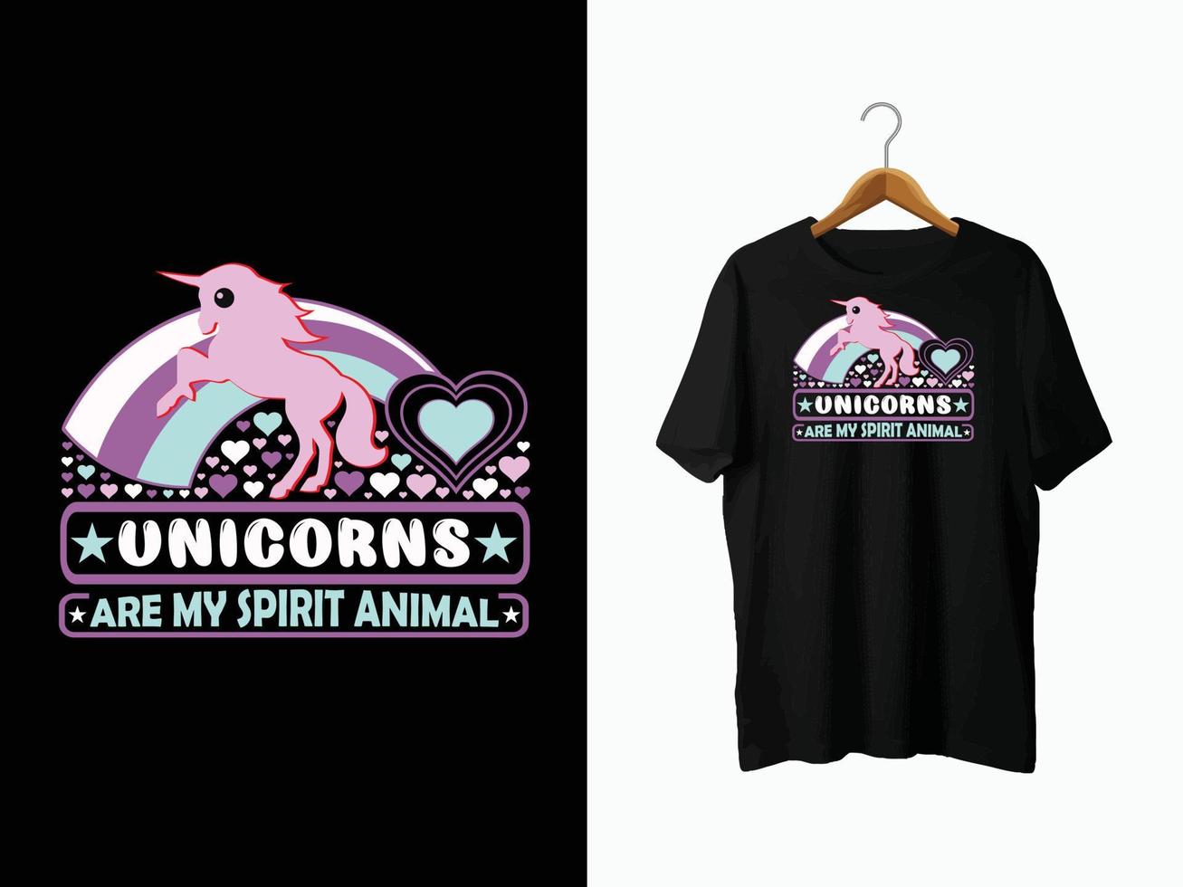 unicorn t-shirt design vektor