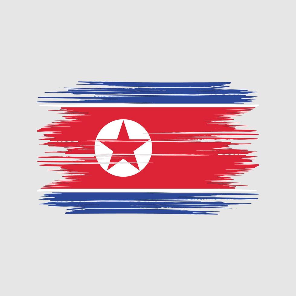 Freier Vektor des Nordkorea-Flaggendesigns