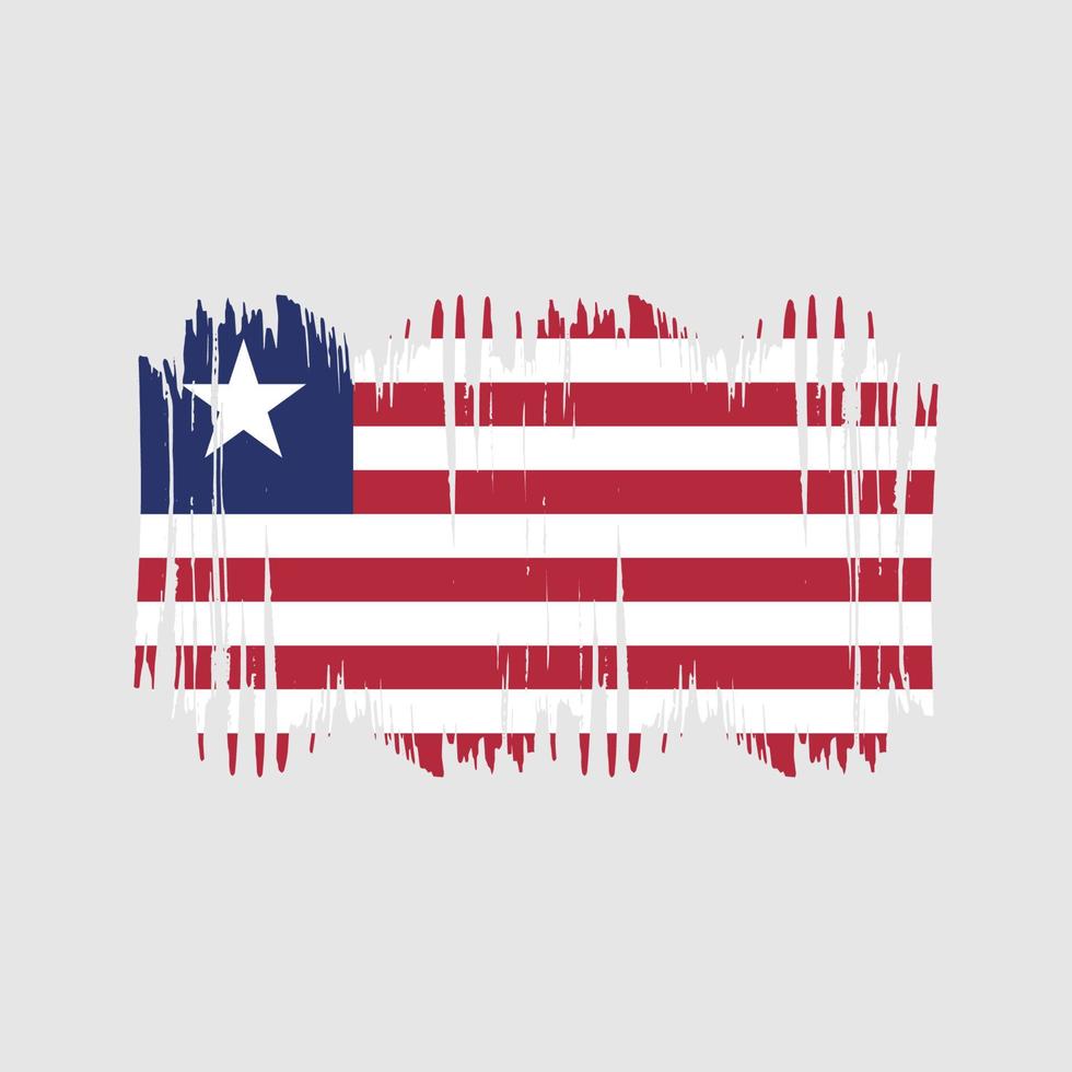 Liberia flagga vektor borsta. nationell flagga borsta vektor