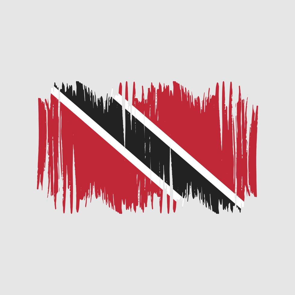 trinidad och tobago flagga vektor borsta. nationell flagga borsta vektor