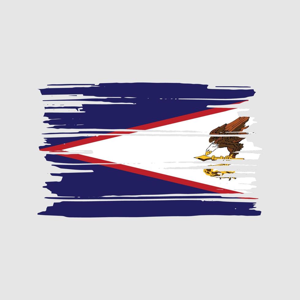 amerikan samoa flagga borsta vektor. nationell flagga design vektor