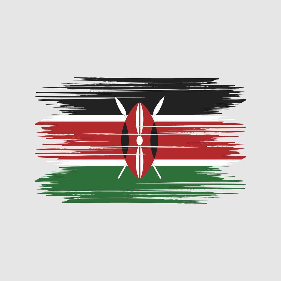 kenia flag design kostenloser vektor