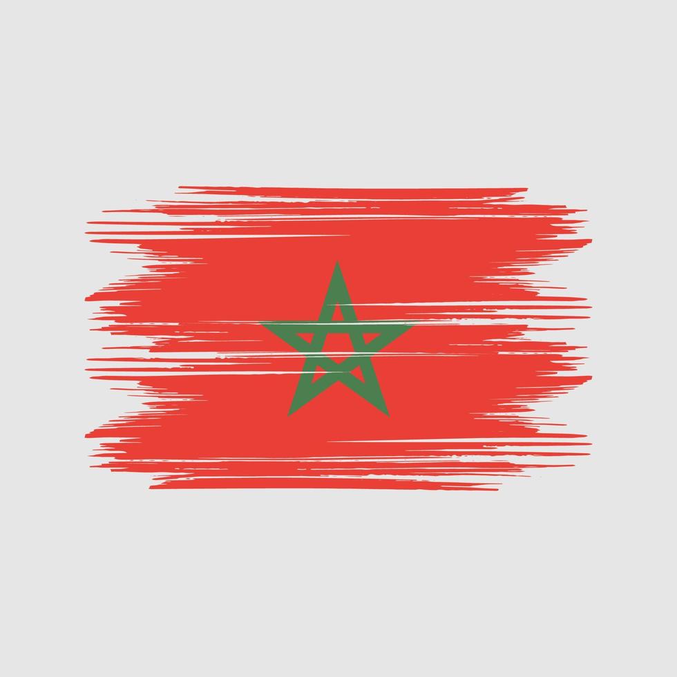 marocko flagga design fri vektor