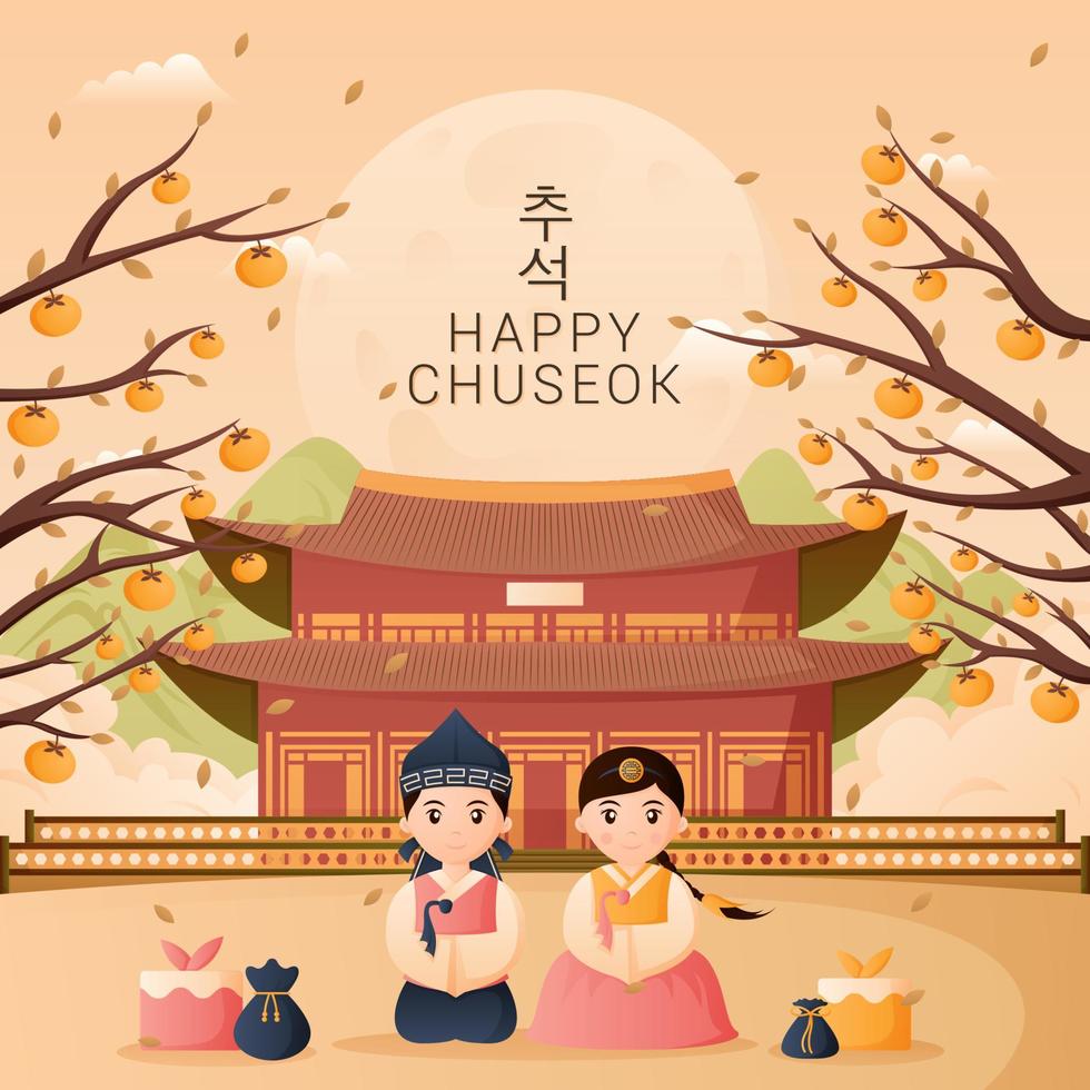 Lycklig chuseok dag vektor