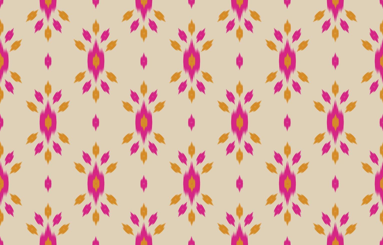 Blumen-Ikat-Hintergrund. ethnisches orientalisches nahtloses muster traditionell. vektor
