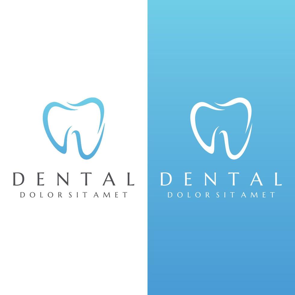 abstrakt dental logotyp mall design. dental hälsa, dental vård och dental klinik. logotyp för hälsa, tandläkare och klinik. vektor