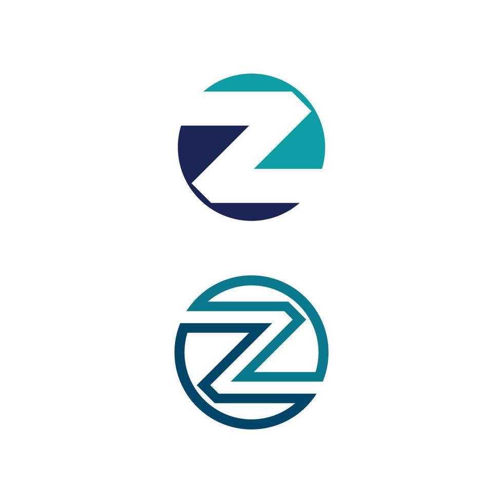 z bokstav och teckensnitt z logotyp design vektor identitet illustration