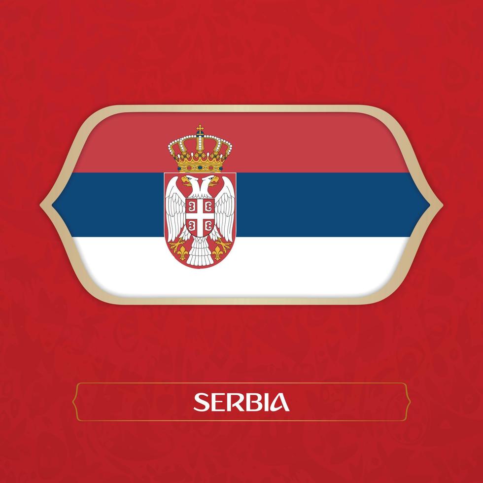 Flagge von Serbien vektor