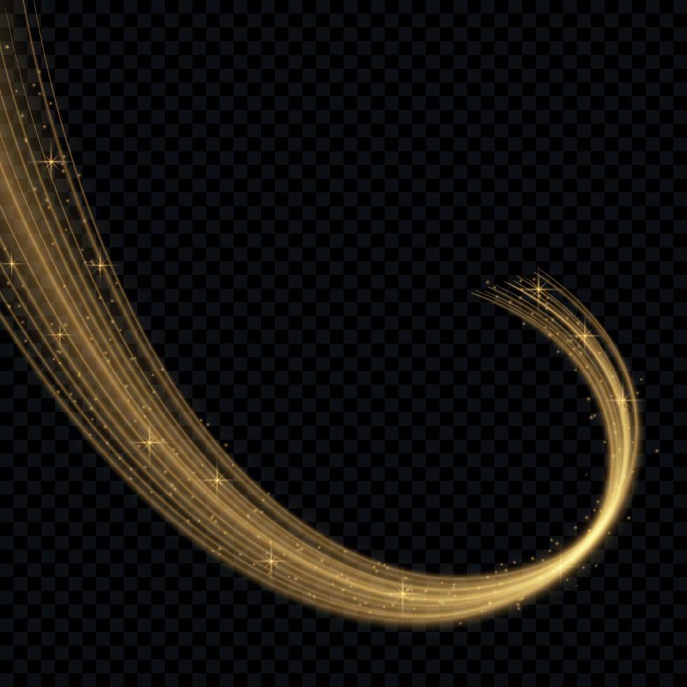 färgrik vektor illustration med gyllene dekorativ element över svart bakgrund.
