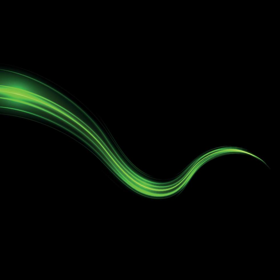 grön glöd ljus effekt stjärnor skurar med pärlar isolerat vektor