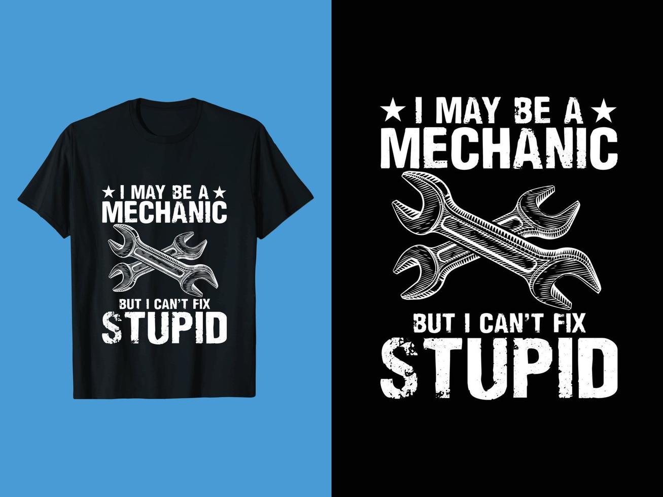 Mechaniker-T-Shirt-Design, benutzerdefiniertes Mechaniker-T-Shirt-Design, Mechaniker für T-Shirt-Design vektor