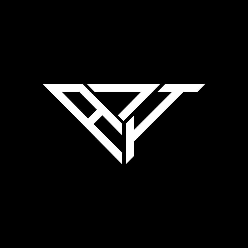 Aji Letter Logo kreatives Design mit Vektorgrafik, Aji einfaches und modernes Logo in Dreiecksform. vektor