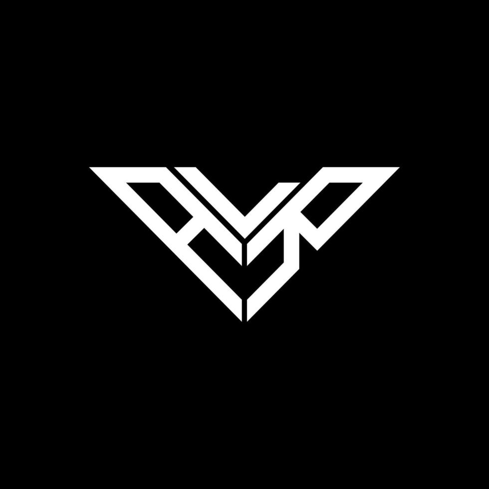 alr Brief Logo kreatives Design mit Vektorgrafik, alr einfaches und modernes Logo in Dreiecksform. vektor
