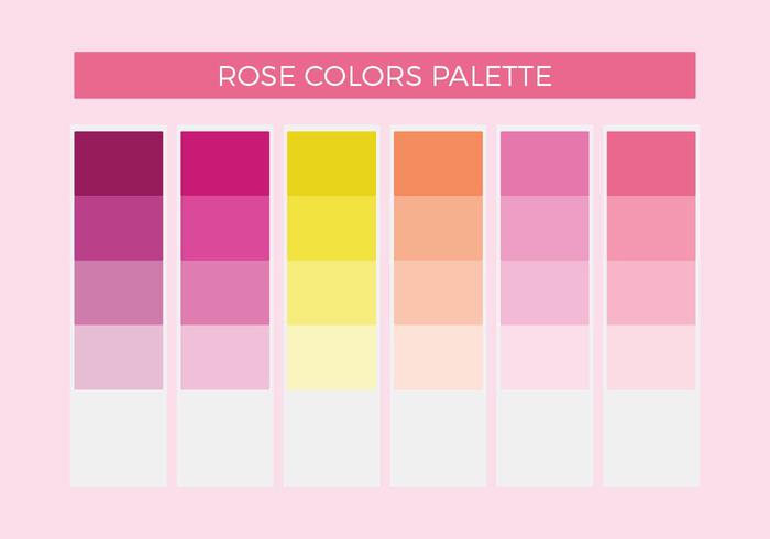 Freie Rose Farben Vektor-Palette vektor