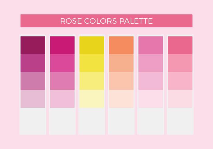 Gratis Rose Colors Vector Palette