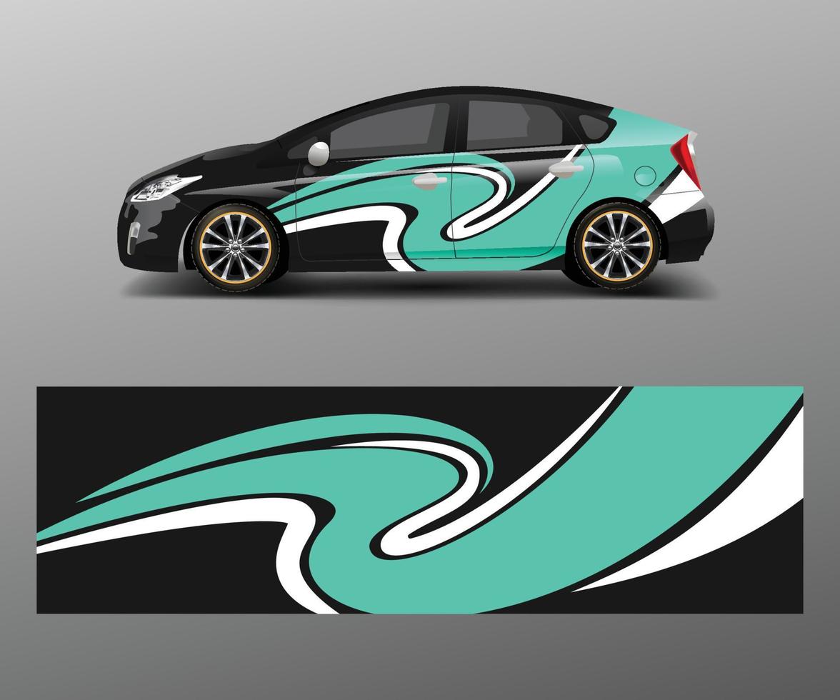 Wrap-Design für Sportwagenrennen. Vektor-Design-Vorlage-Design-Vektor vektor