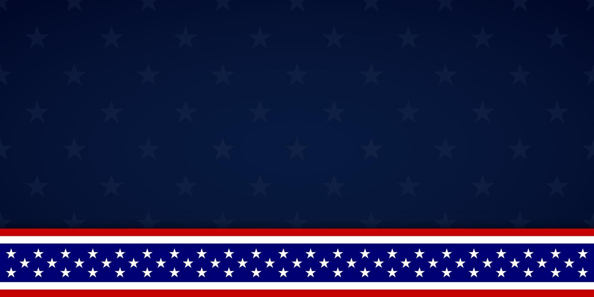 Hintergrund der amerikanischen Flagge für jede Veranstaltung vektor