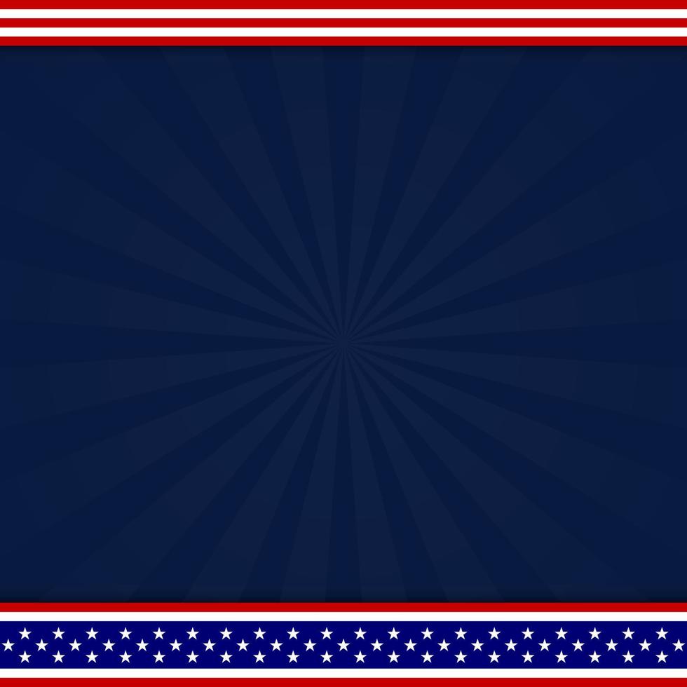 Hintergrund der amerikanischen Flagge für jede Veranstaltung vektor