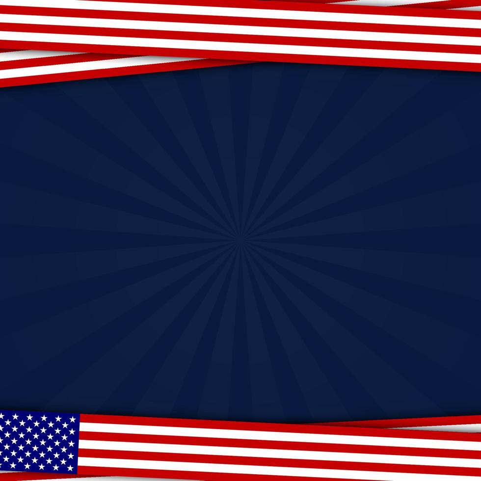 Hintergrund der amerikanischen Flagge für jede Veranstaltung vektor