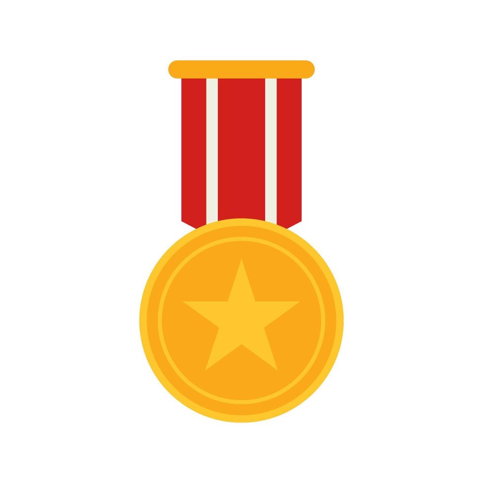 medalj isolerat på vit bakgrund vektor