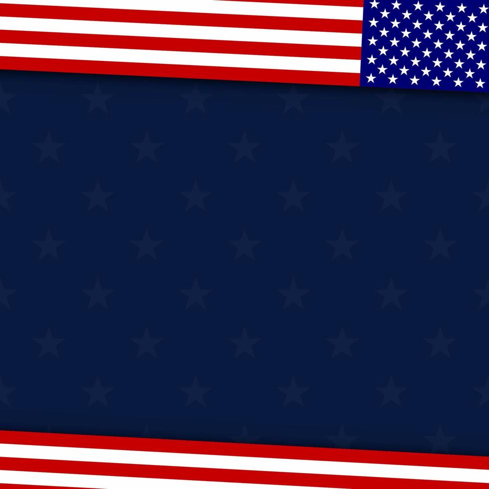 Hintergrund der amerikanischen Flagge für jede Veranstaltung vektor