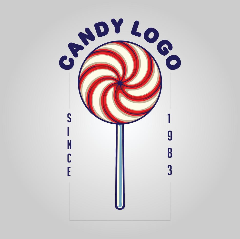 Köstliche Süßigkeiten süße Logo-Illustration Vektorillustrationen für Ihr Arbeitslogo, Maskottchen-Waren-T-Shirt, Aufkleber und Etikettendesigns, Poster, Grußkarten, die Unternehmen oder Marken bewerben. vektor