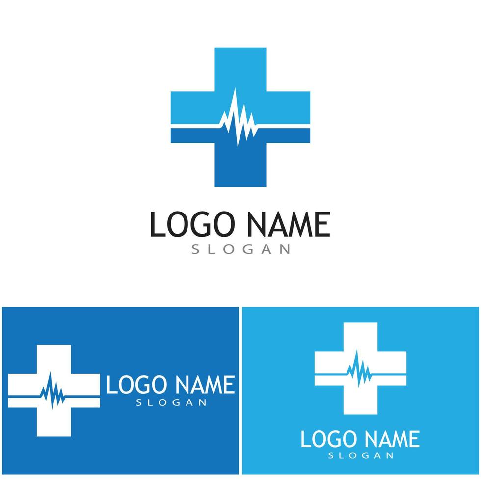 medizinische Kreuz Illustration Logo Vorlage Vektordesign vektor