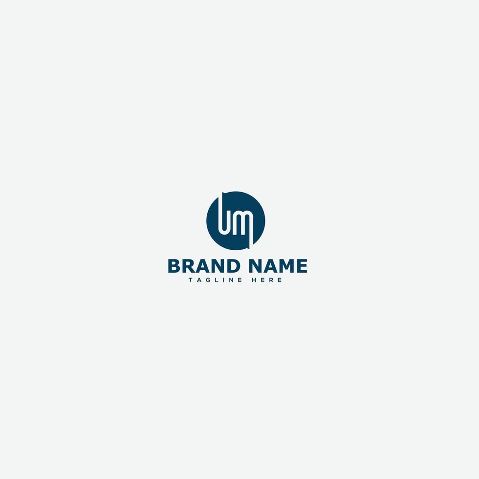 um-Logo-Design-Vorlage, Vektorgrafik-Branding-Element. vektor