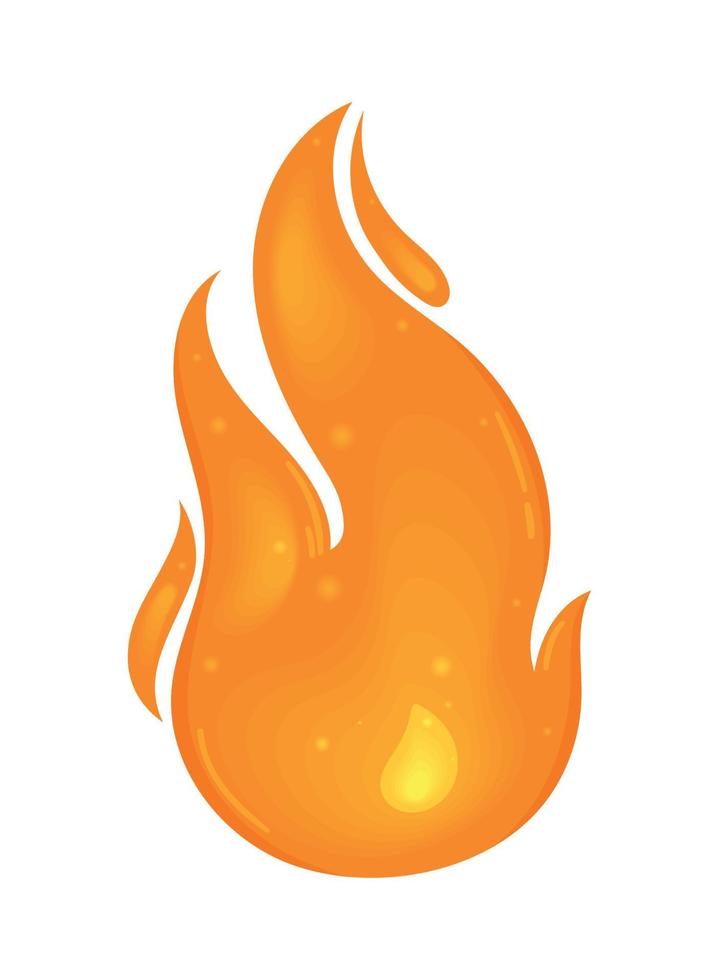 orange Feuerflamme vektor