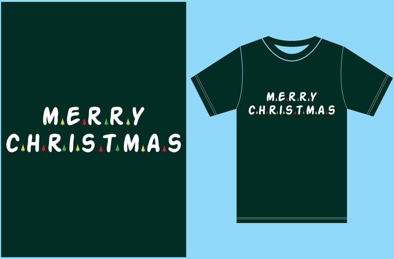 frohe weihnachten t-shirt design.frohe weihnachten und guten rutsch ins neue jahr. Weihnachts-T-Shirt-Design. vektor