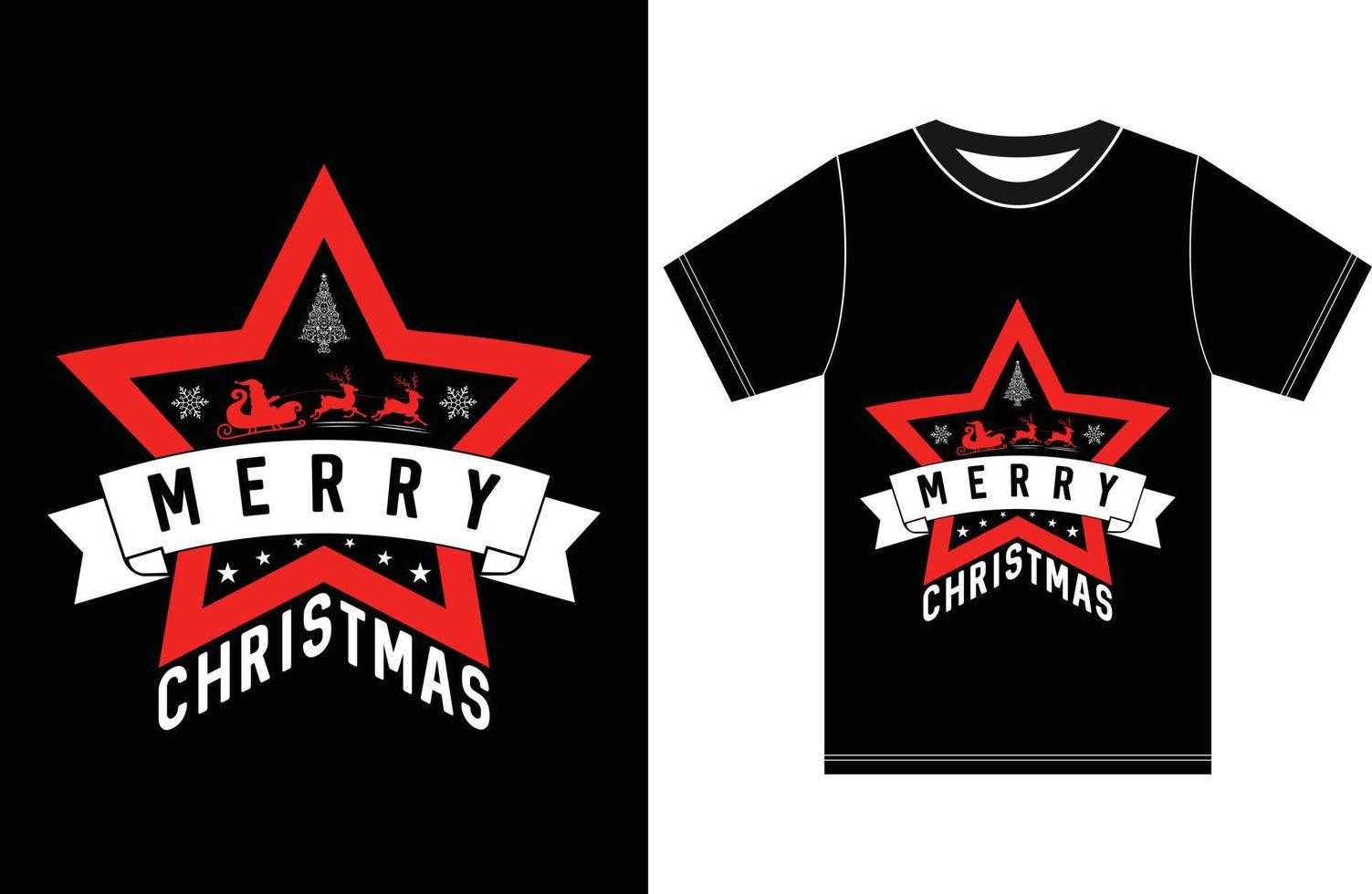 frohe weihnachten t-shirt design.frohe weihnachten und guten rutsch ins neue jahr. Weihnachts-T-Shirt-Design. vektor