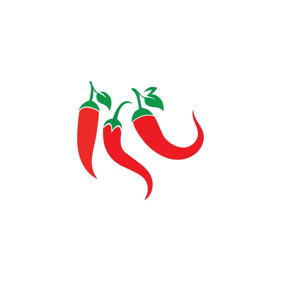 Chili Logo Vorlage Symbol Vektor Icon