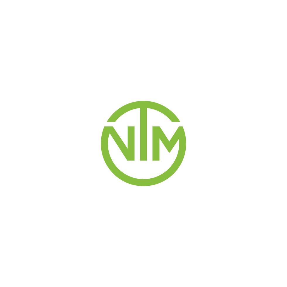 ntm-Kreis-Logo-Design vektor