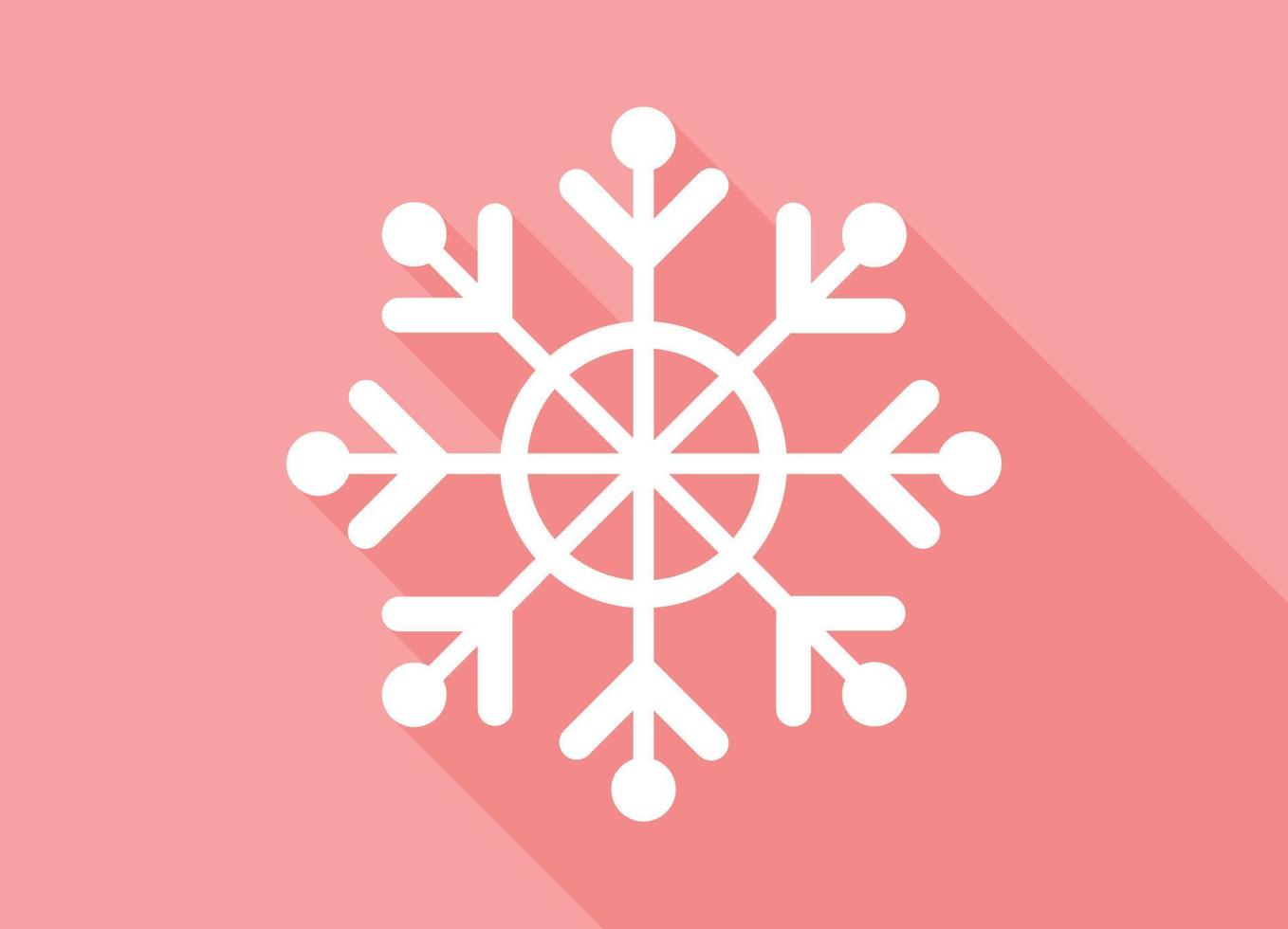 abstrakte realistische Winter Weihnachten Schneeflocke-Symbol - Vektor