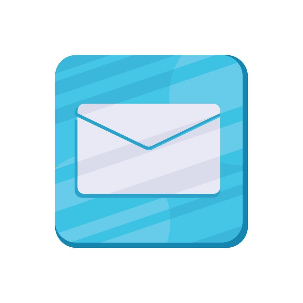 knappen för e-postmeddelandeapp vektor